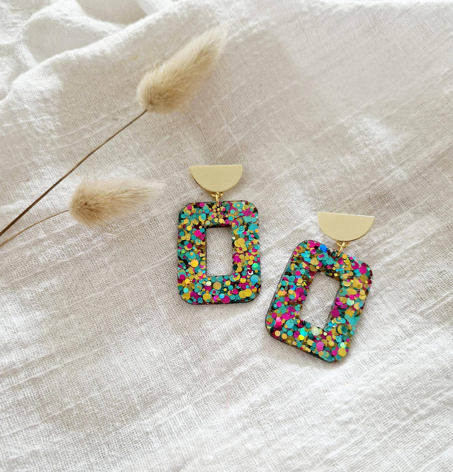 Boucles d'oreilles Suzette Arlequin