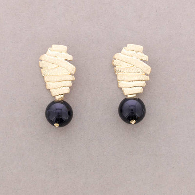 Boucles d'oreilles Forme Métal Pendentif Boule Résine