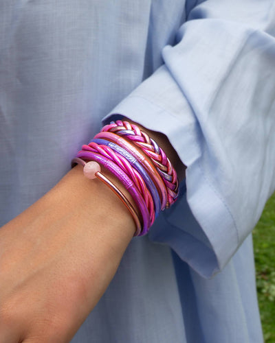 Bracelet Bouddhiste Tressé Pivoine
