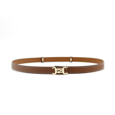 Ceinture cuir CC logo – ajustable