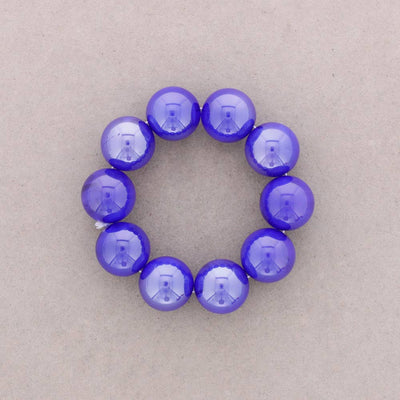 Bracelet Élastique Perles Boules Résine: Verde