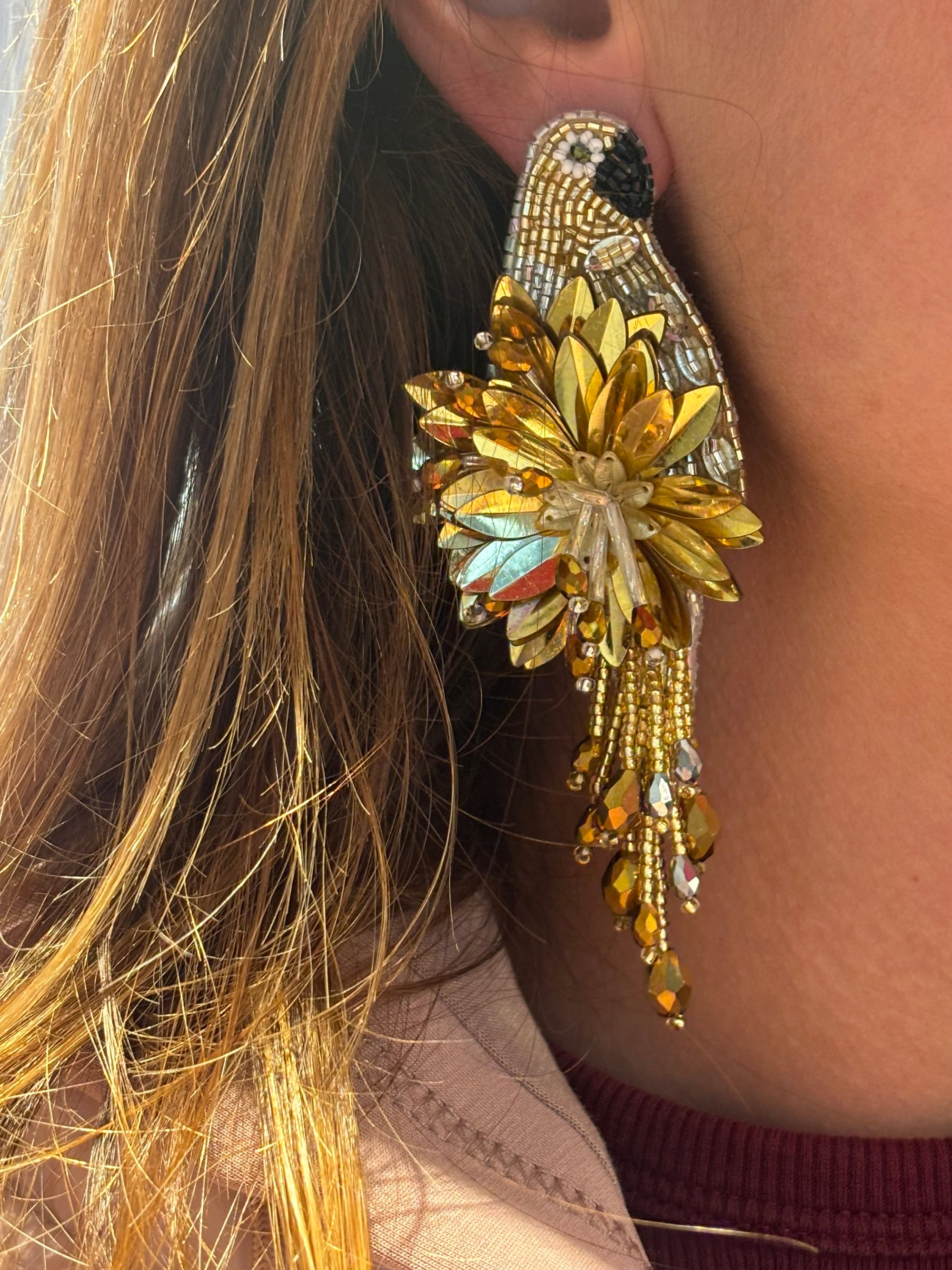 Boucles d’oreilles parrot