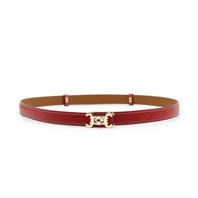 Ceinture cuir CC logo – ajustable