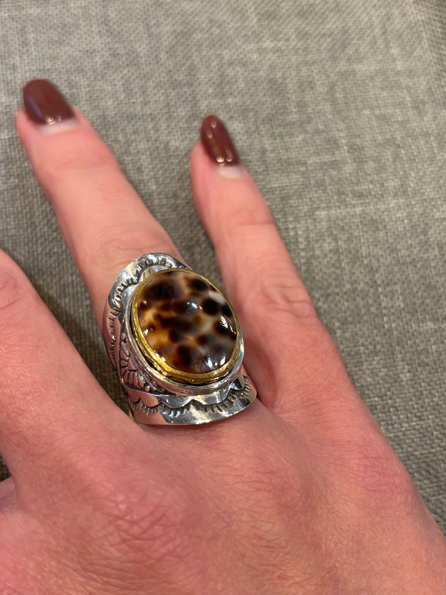 Bague jalan coquillage