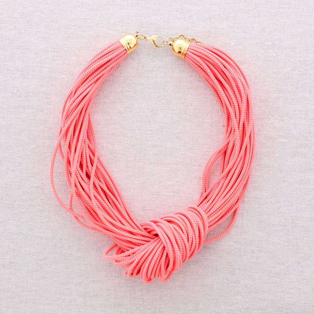 Collier Ras-du-cou Nœud Élastique