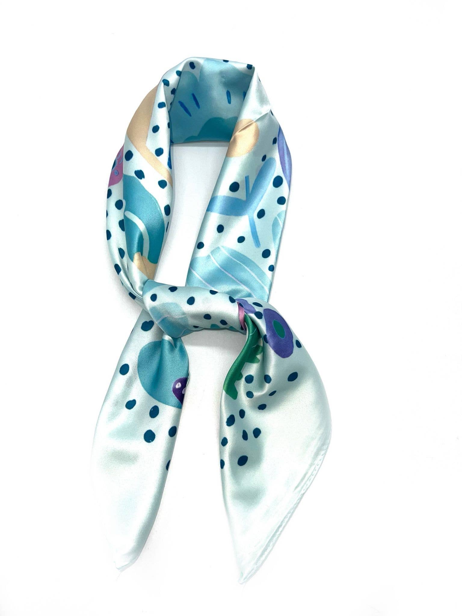 J-17 Foulard touche soie 70x70