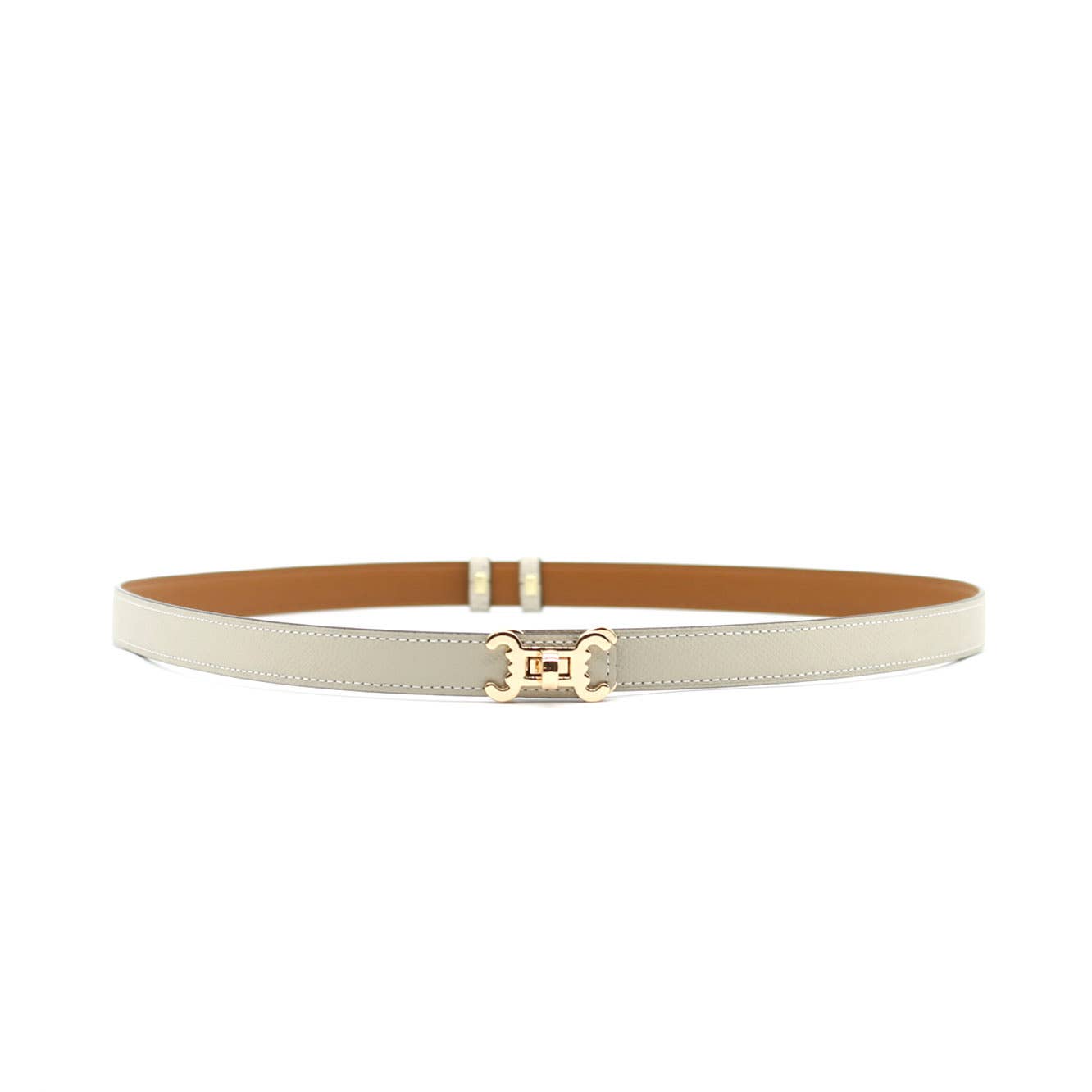 Ceinture cuir CC logo – ajustable