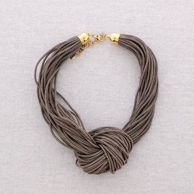 Collier Ras-du-cou Nœud Élastique