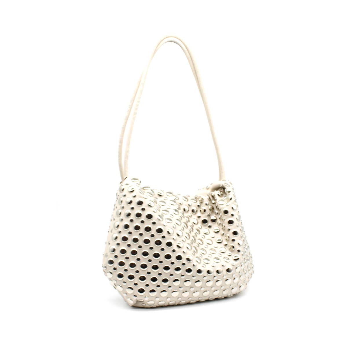 Sac cabas compact en PU avec clous