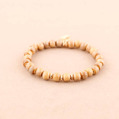 Bracelet élastique avec perles en céramique