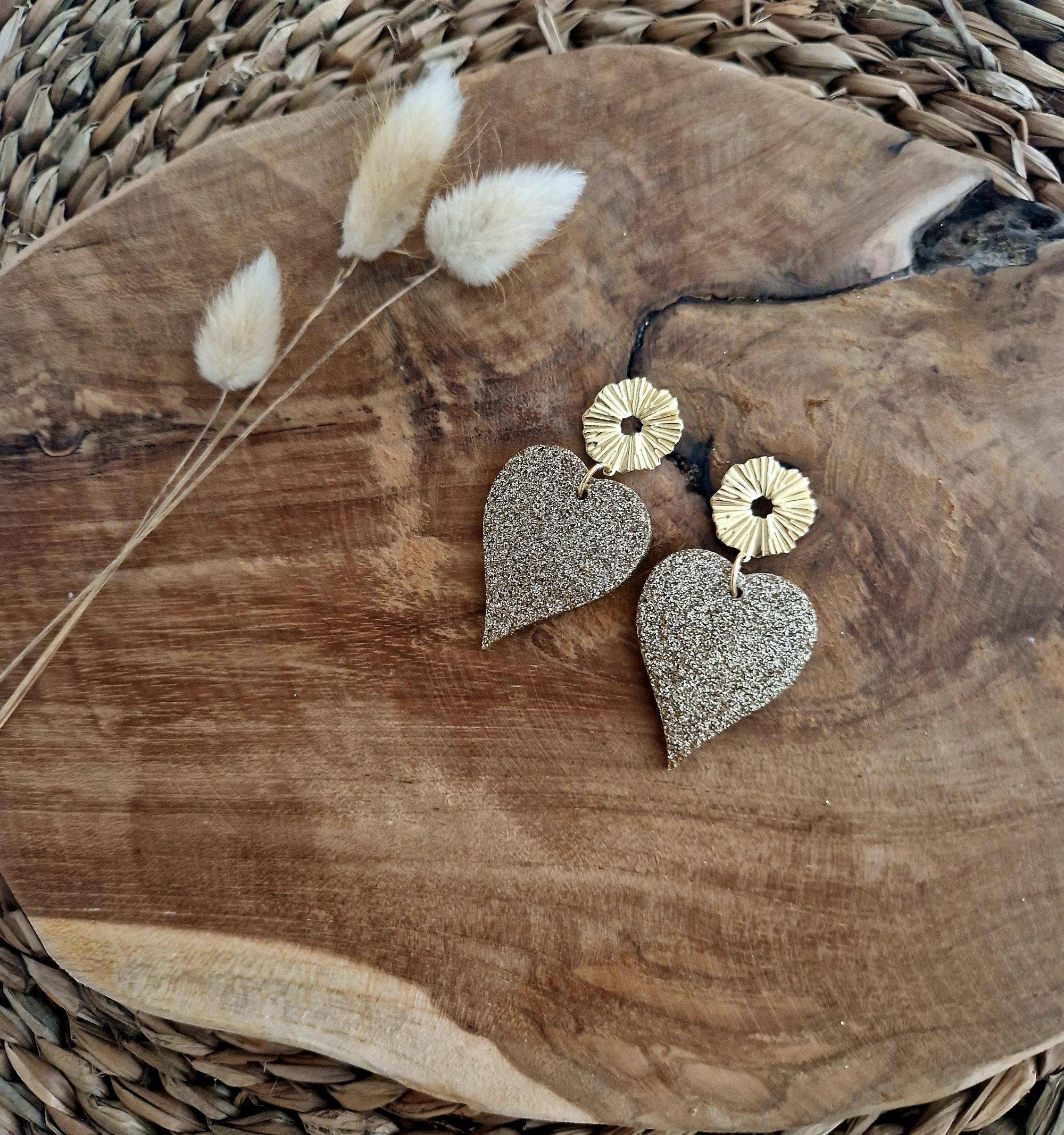 Boucles d'oreilles Ohh les coeurs or