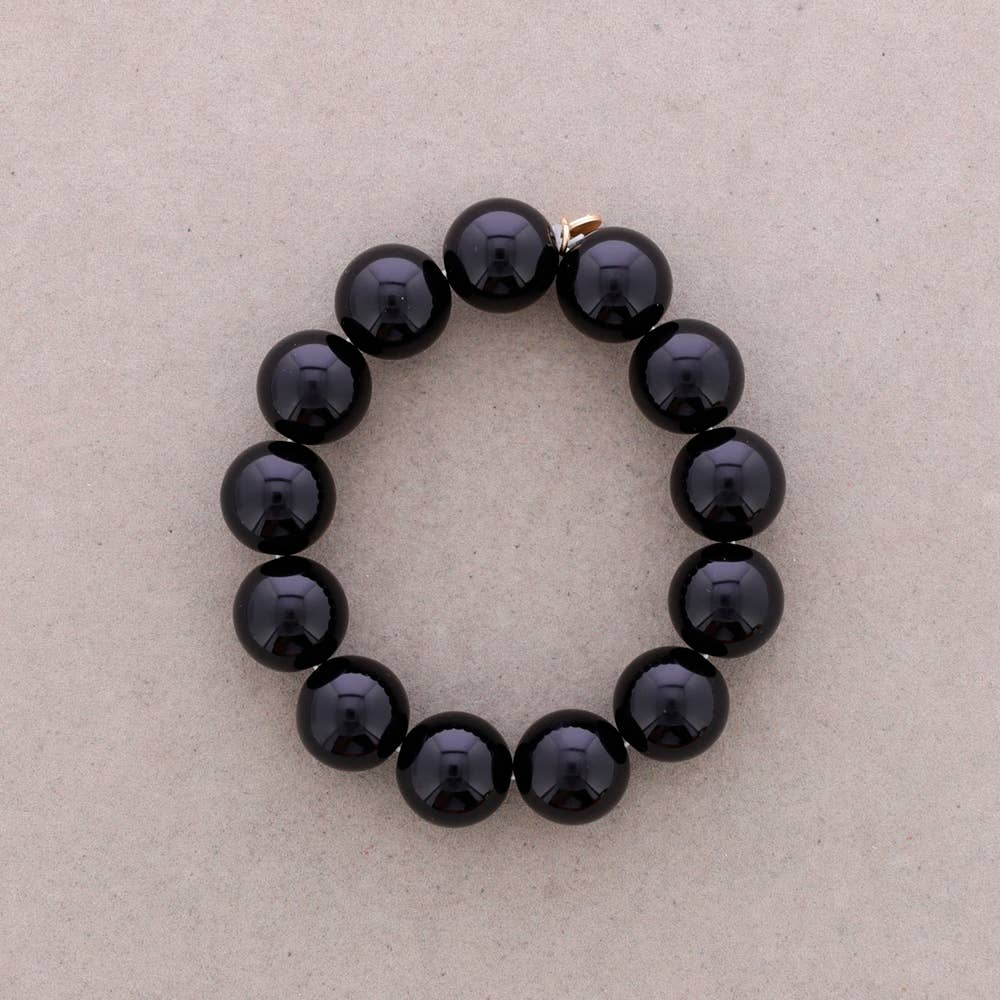 Bracelet Élastique Boules Résine 16mm