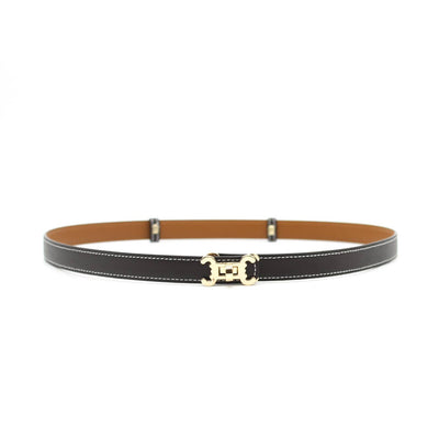 Ceinture cuir CC logo – ajustable