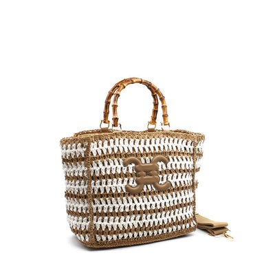 CROCHET Cabas Sac à main avec logo