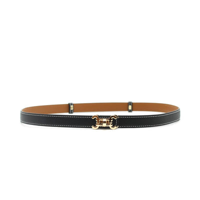 Ceinture cuir CC logo – ajustable