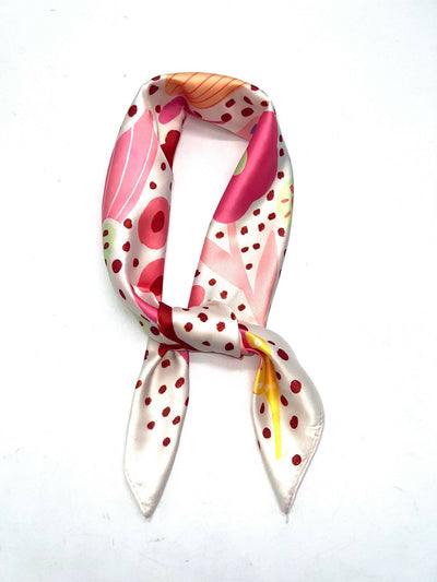 J-17 Foulard touche soie 70x70