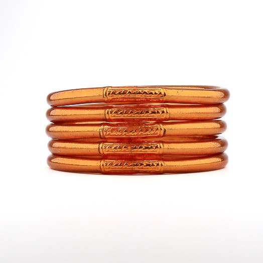 Bracelet Bouddhiste Mantra Abricot Doré
