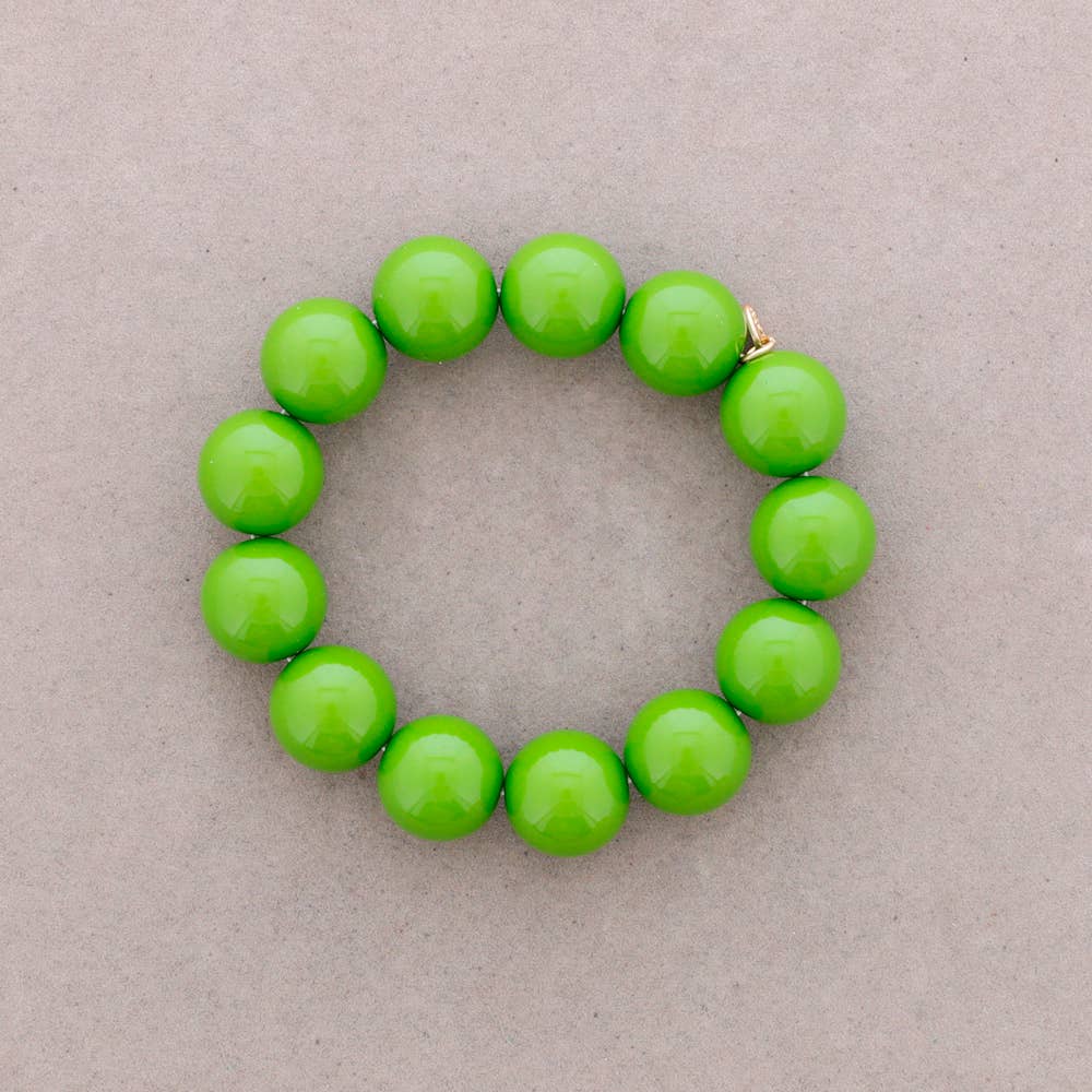 Bracelet Élastique Boules Résine 16mm