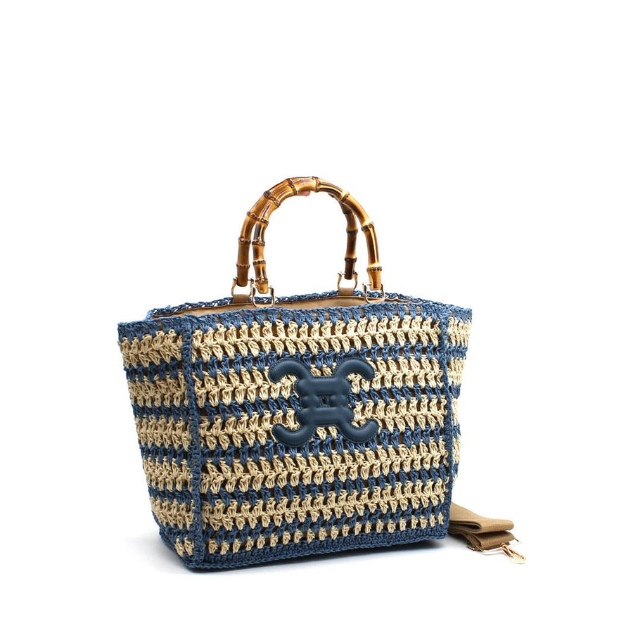 CROCHET Cabas Sac à main avec logo