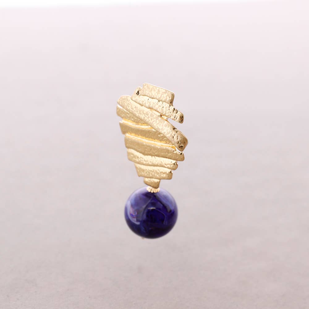 Boucles d'oreilles Forme Métal Pendentif Boule Résine