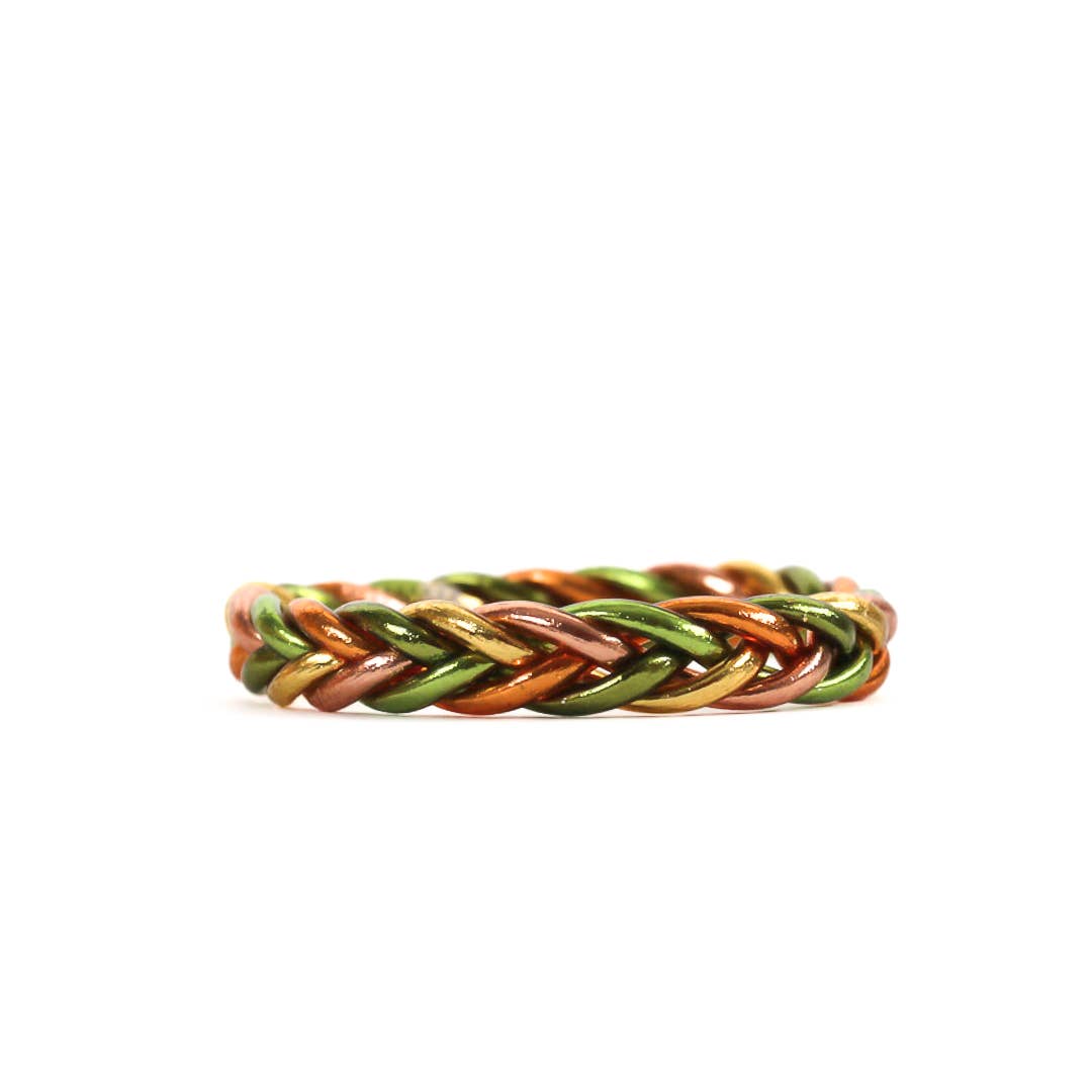 Bracelet Bouddhiste tressé Multi Vert