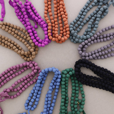 Collier Trois Tours Boules Revetues