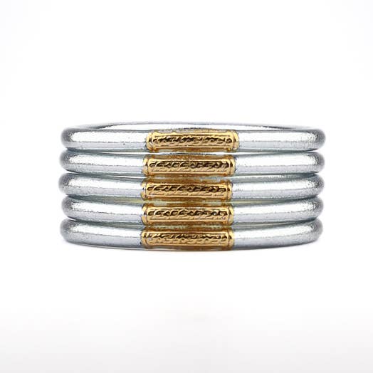 Bracelet Bouddhiste Mantra Silver & Gold