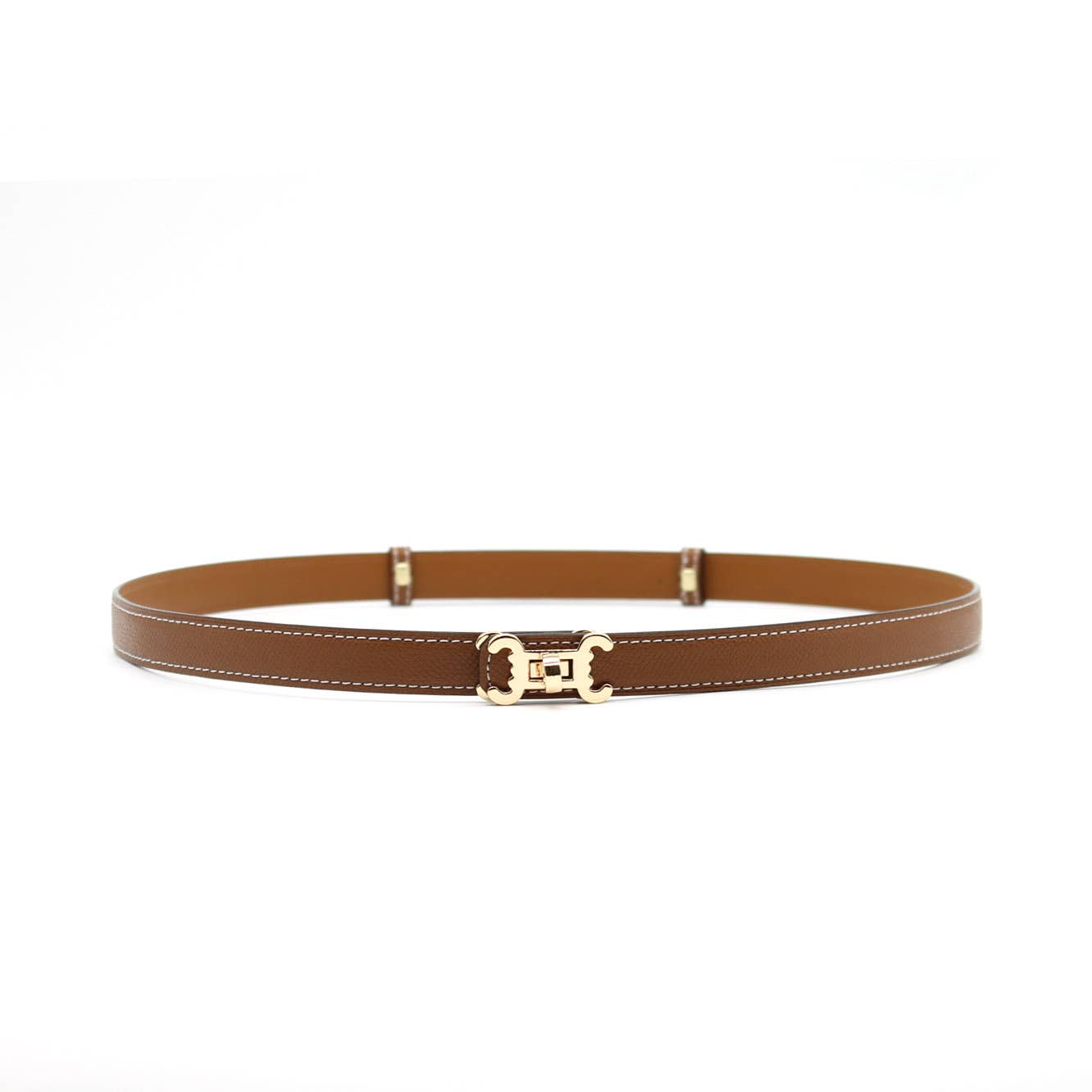 Ceinture cuir CC logo – ajustable