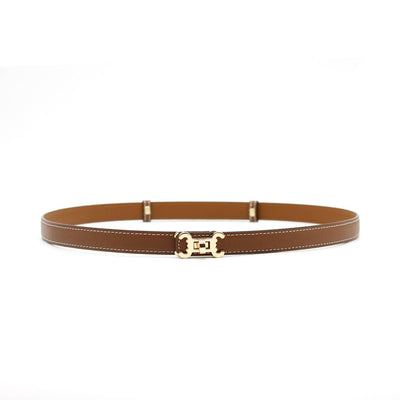 Ceinture cuir CC logo – ajustable