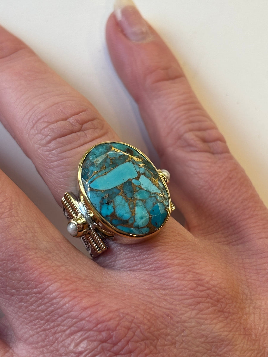 Bague turquoise canyon