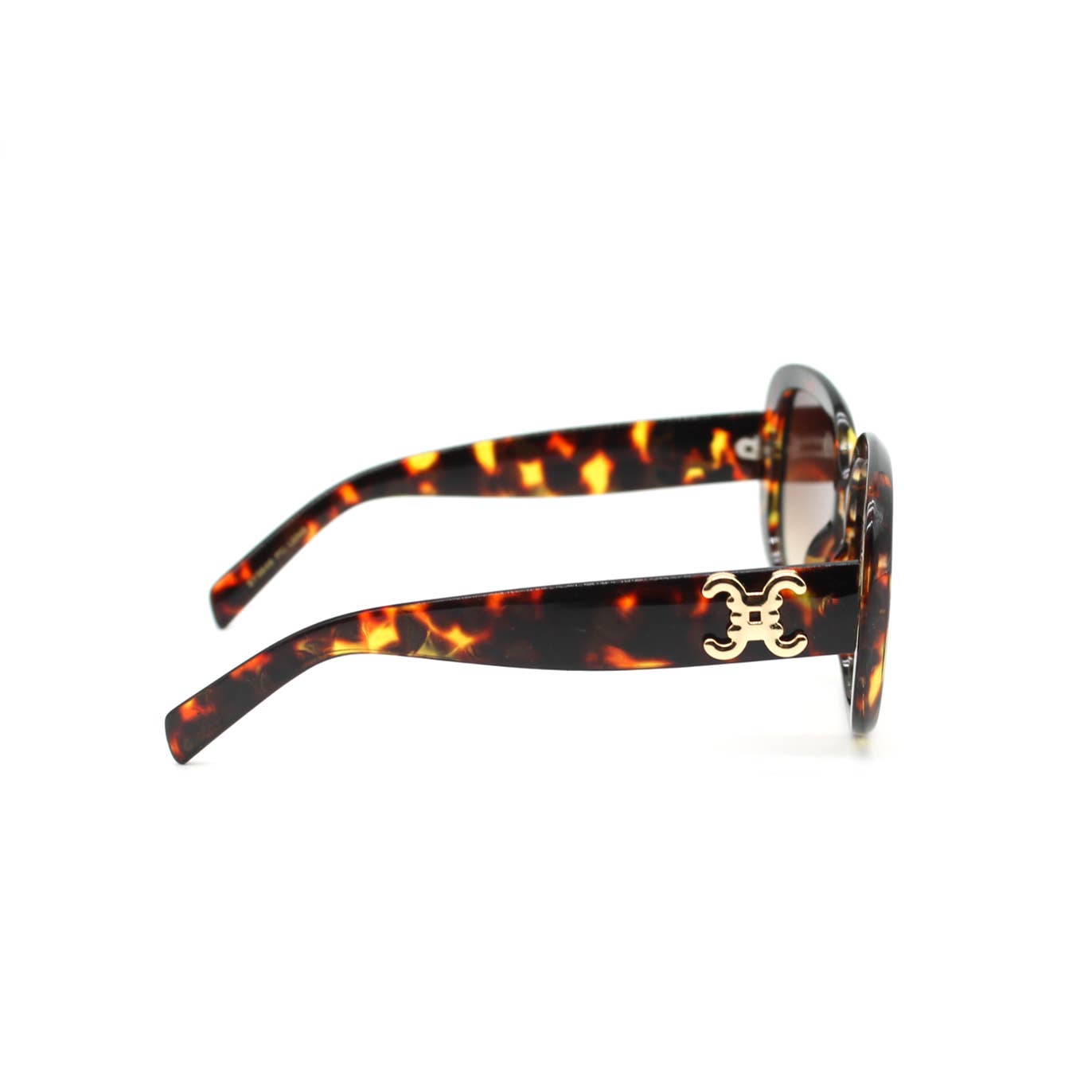 Lunettes de soleil oversize avec détail logo métallique