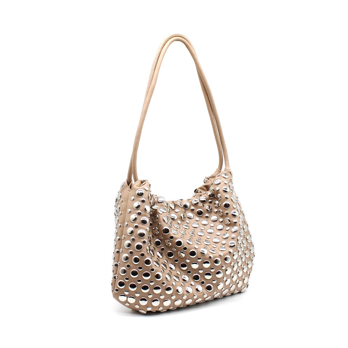 Sac cabas compact en PU avec clous