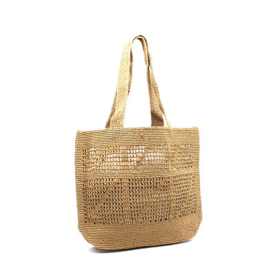 Cabas ajouré effet crochet avec détail logo métallique