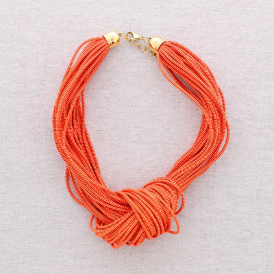 Collier Ras-du-cou Nœud Élastique