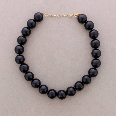 Collier Ras du Cou Perles Boule Résine