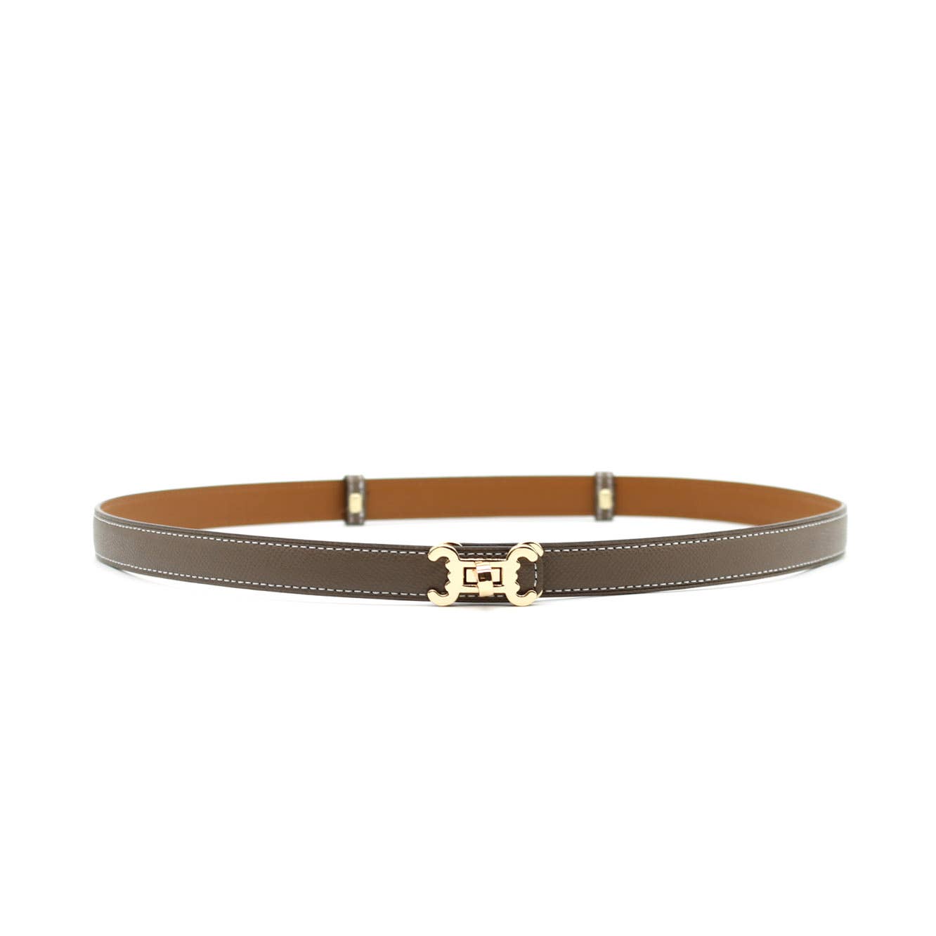 Ceinture cuir CC logo – ajustable