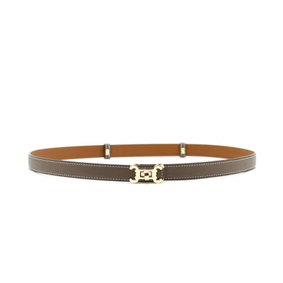 Ceinture cuir CC logo – ajustable