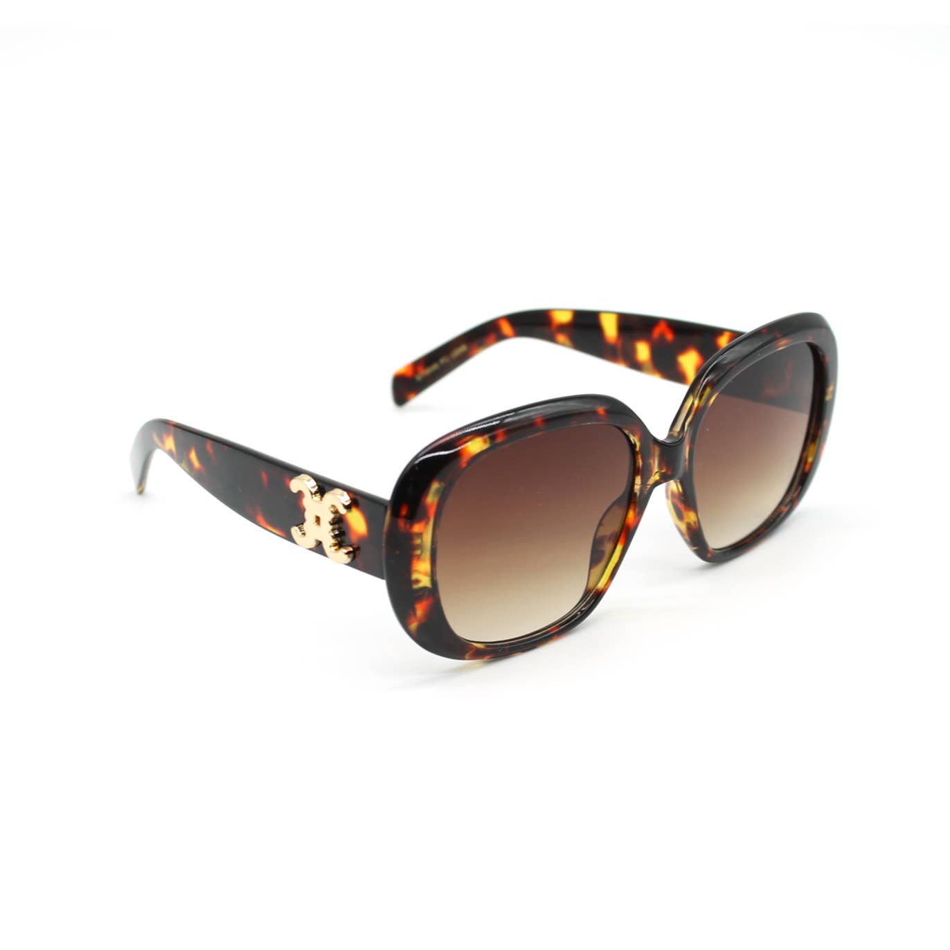 Lunettes de soleil oversize avec détail logo métallique