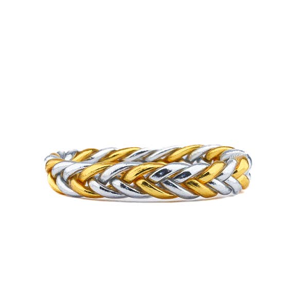 Bracelet Bouddhiste tressé L'intemporel Gold & Silver
