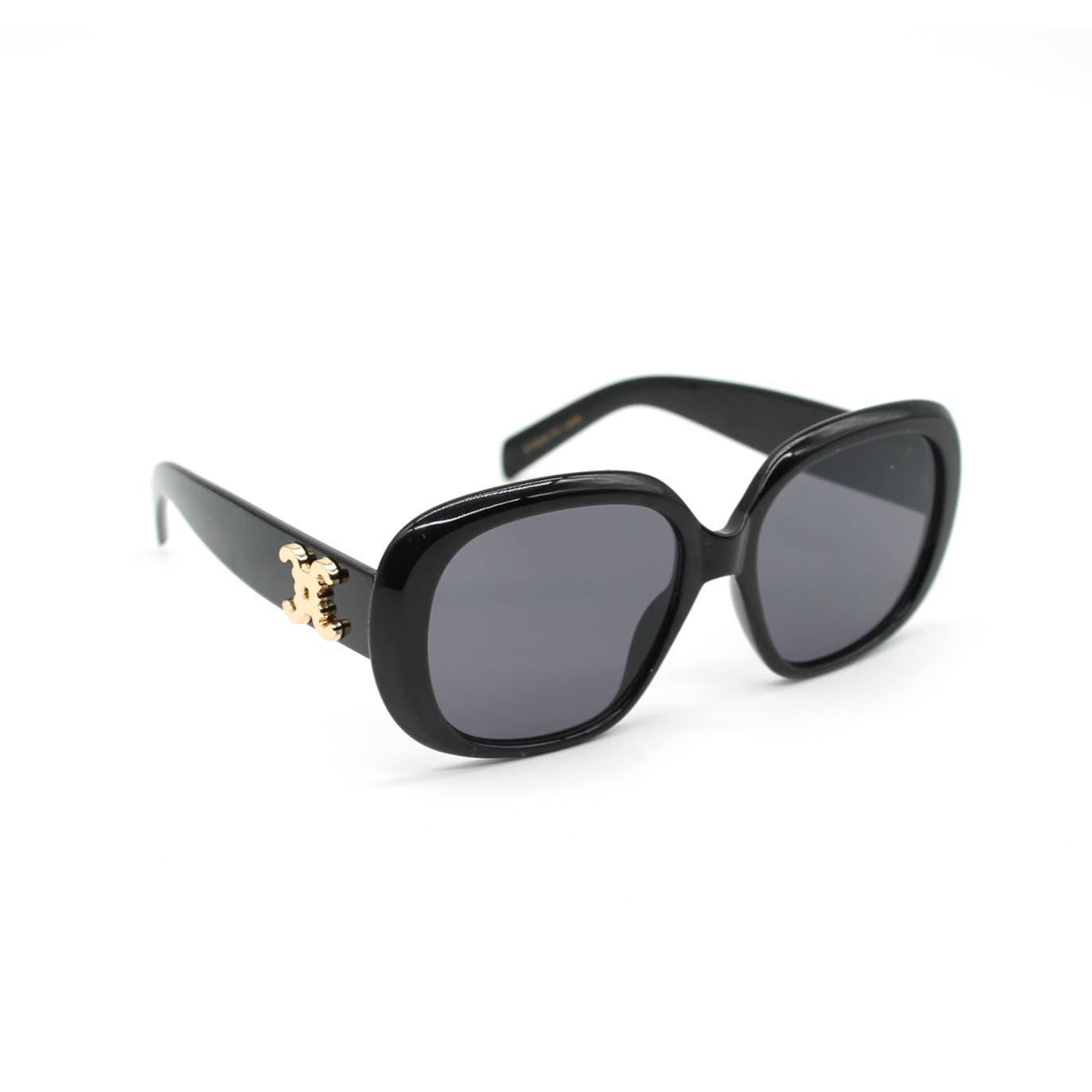 Lunettes de soleil oversize avec détail logo métallique