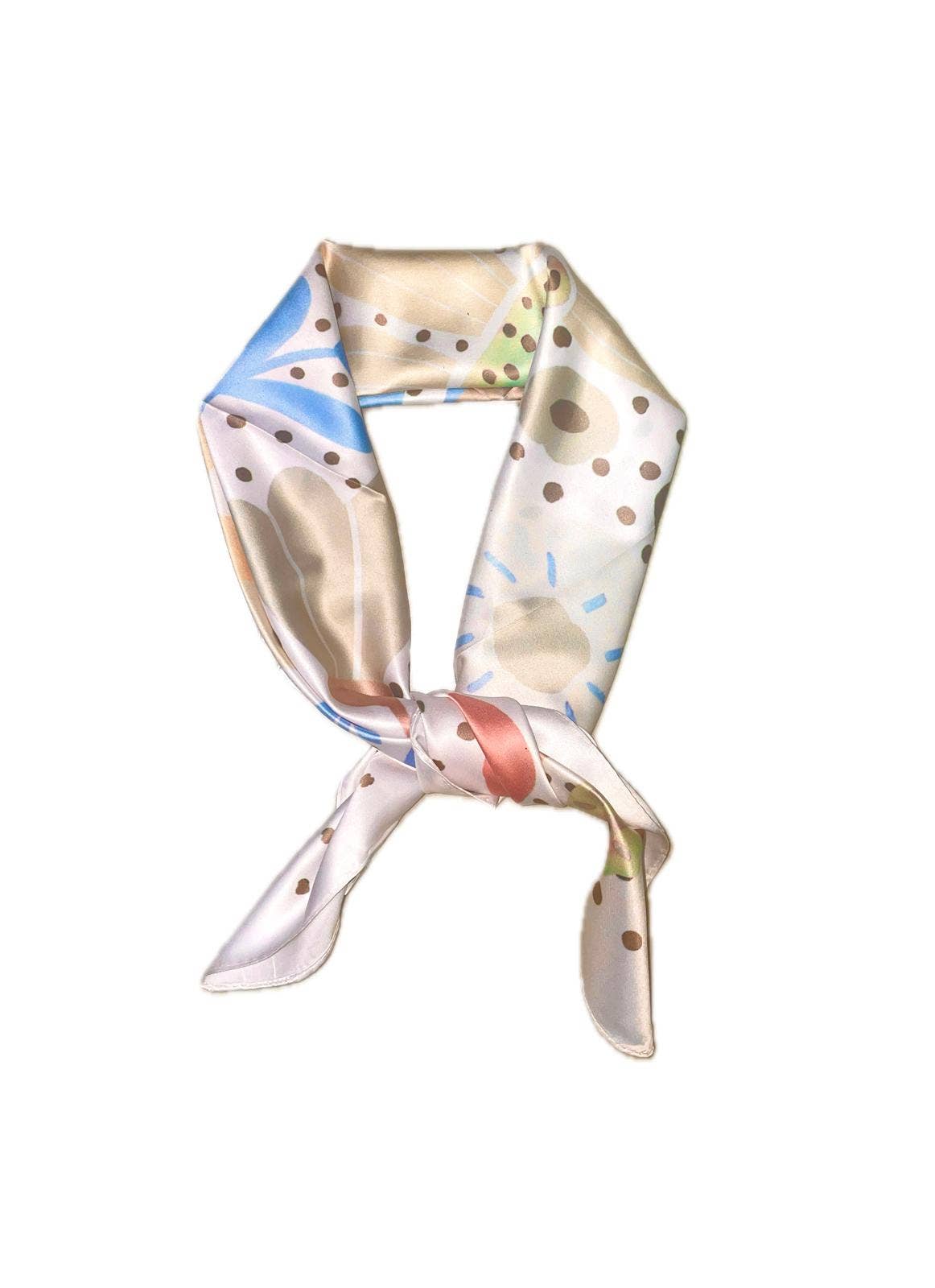 J-17 Foulard touche soie 70x70