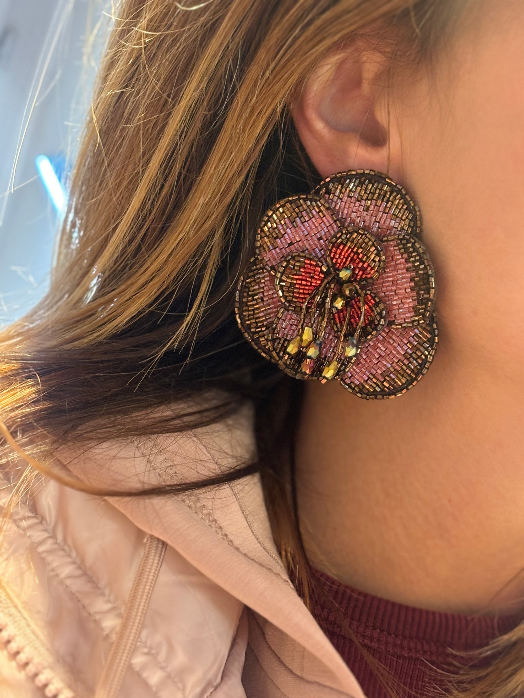 Boucles d’oreilles Camélia