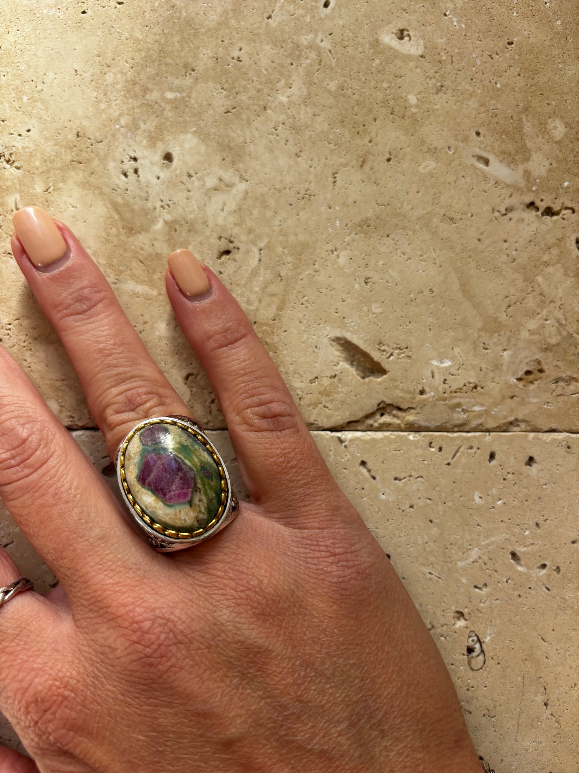 bague rubis fuschite jalan