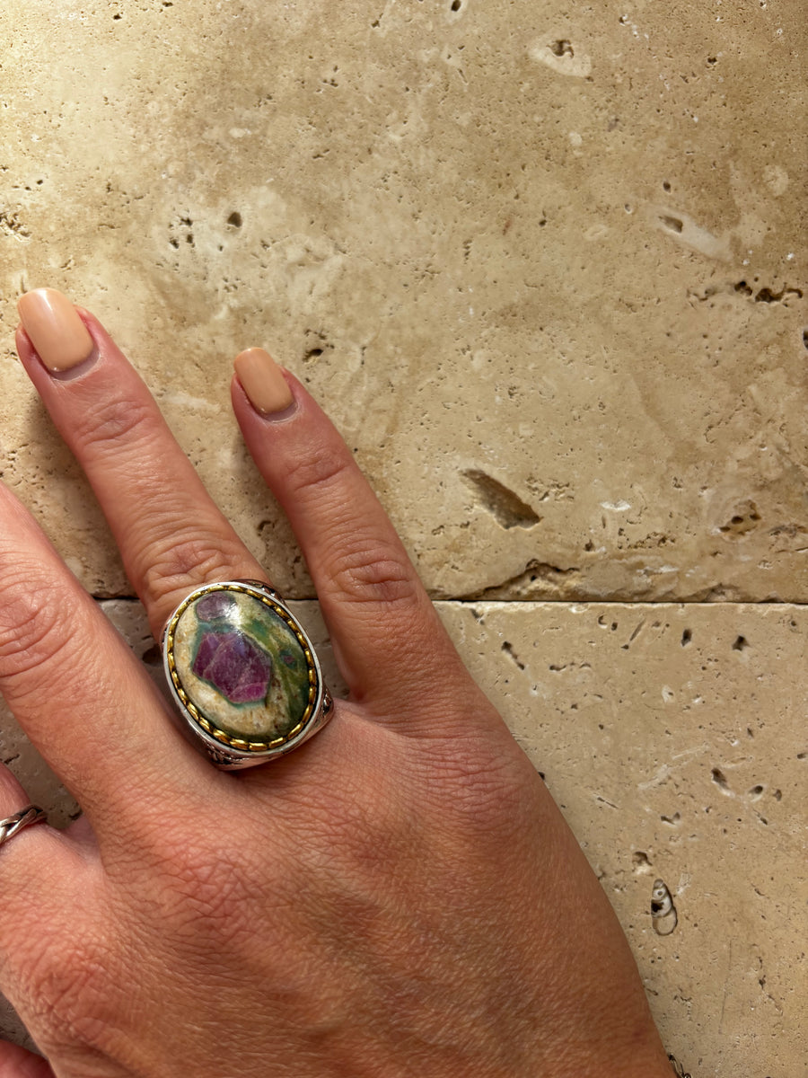 bague rubis fuschite jalan