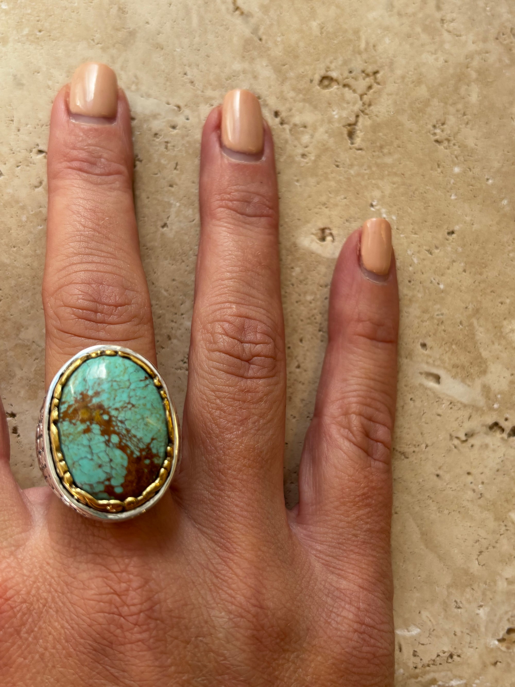 bague en turquoise jalan