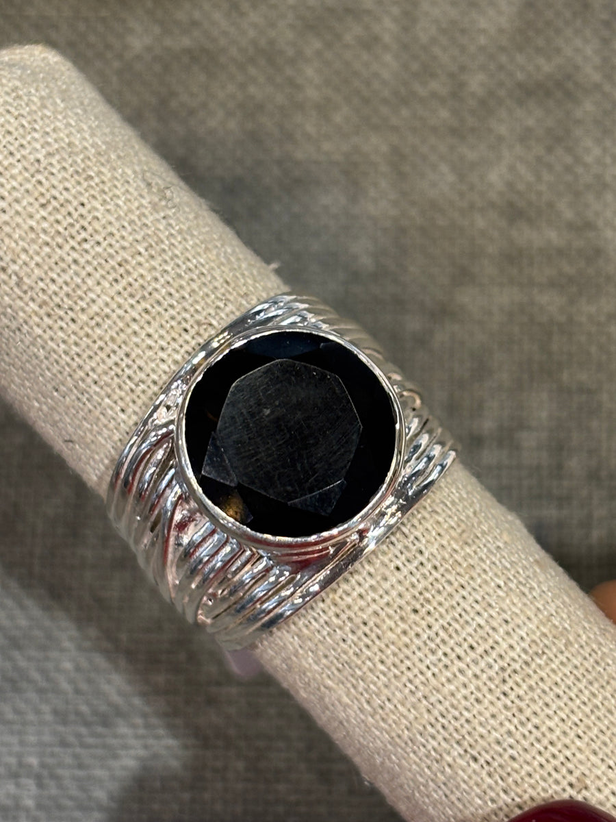 bague argent et onyx canyon