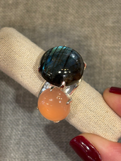 bague cayon double pierres