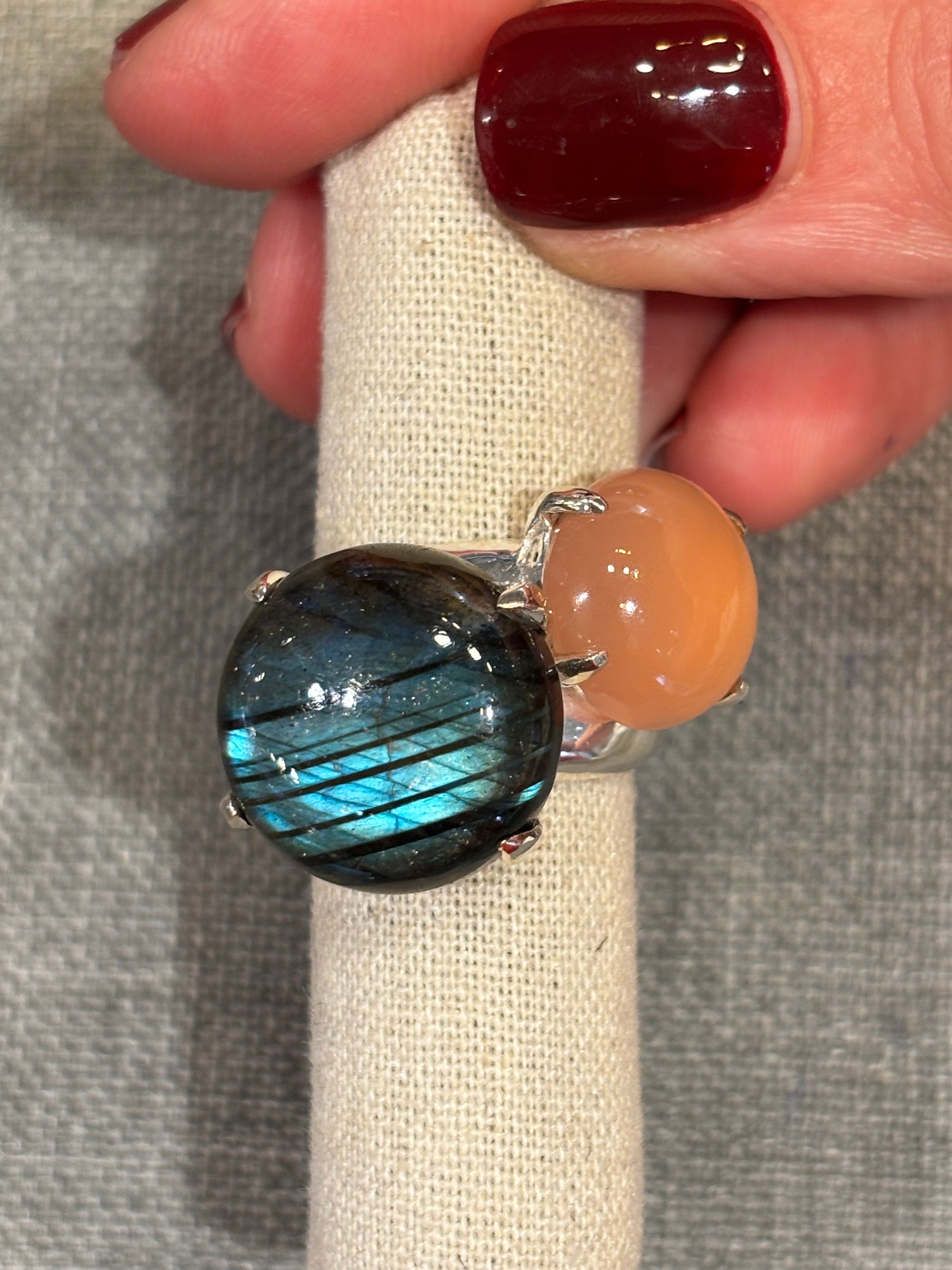 bague cayon double pierres