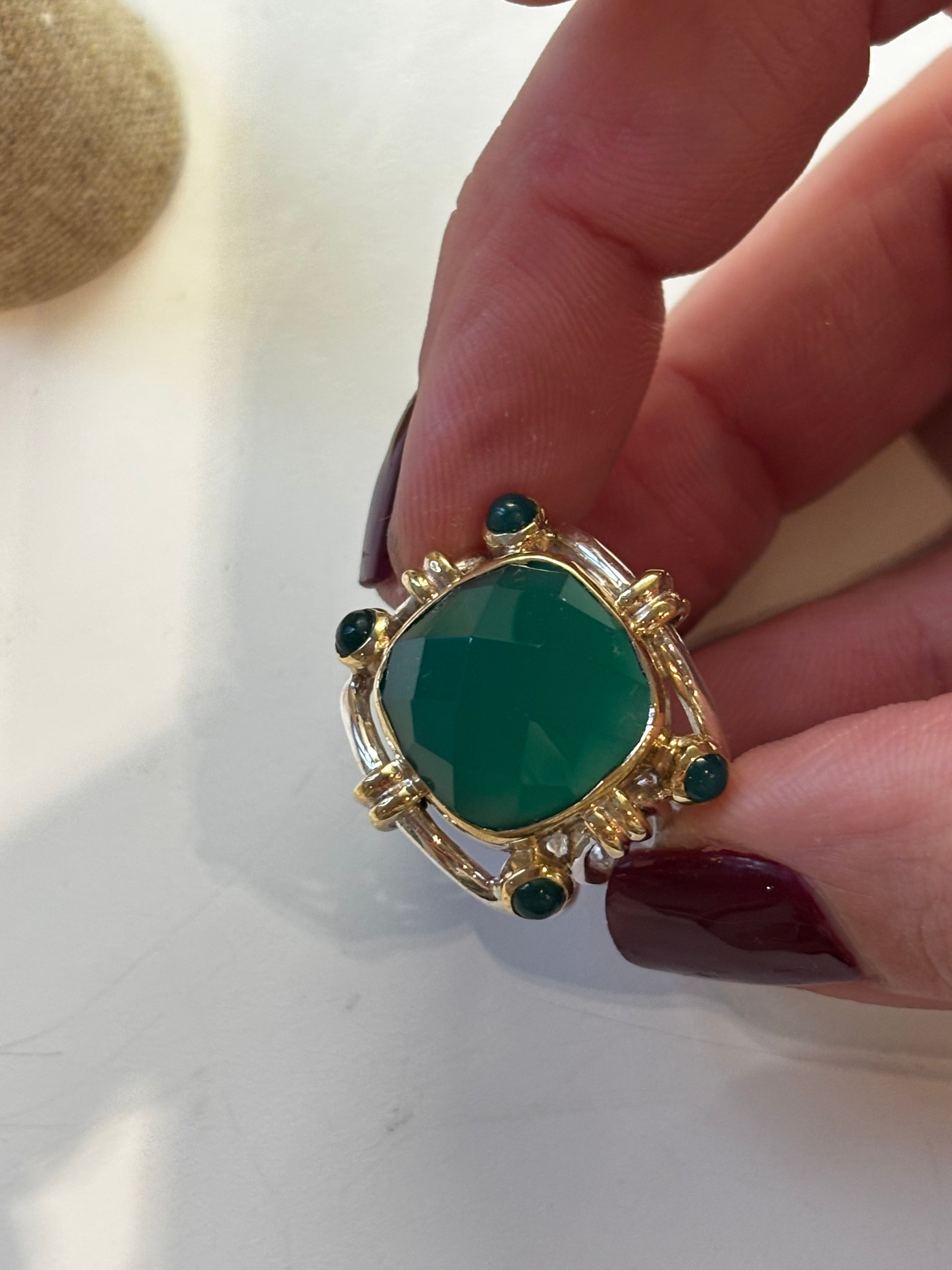 bague agathe verte canyon