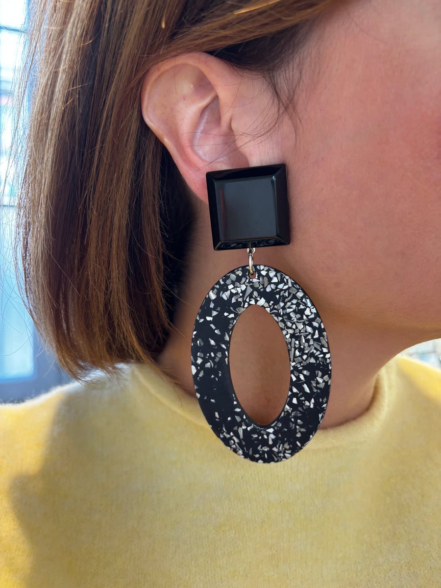boucles d'oreilles mouchetée Francine Bramli